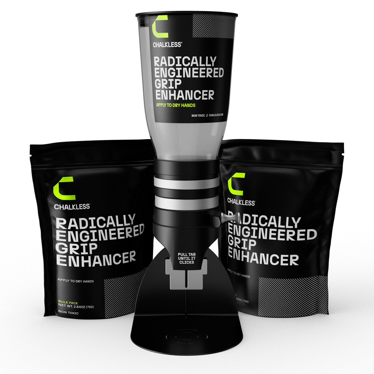 Chalkless Grip Enhancer Dispenser Bundle - Complete Grip Enhancer System for Athletes & Facilities